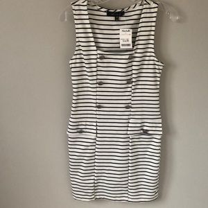 Navy and White Stripe Sailor Style Dress